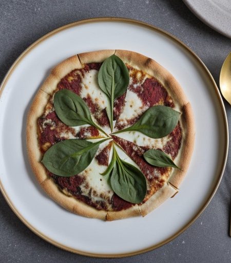 Spinach and Onion Pizza recipe image