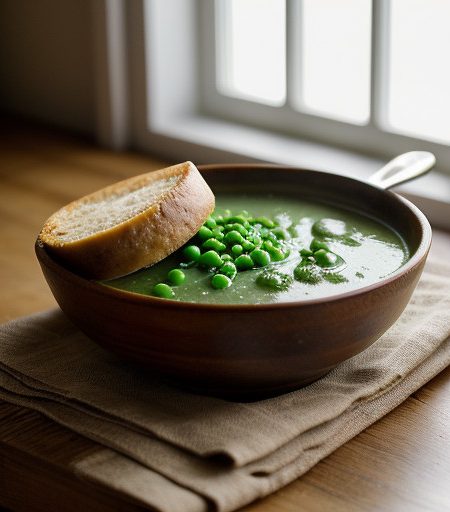 Spinach and Pea Soup - Bon Appetit recipe image