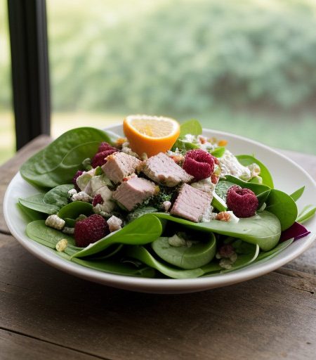 Spinach and Smoked Turkey Salad - Gh_9407 recipe image