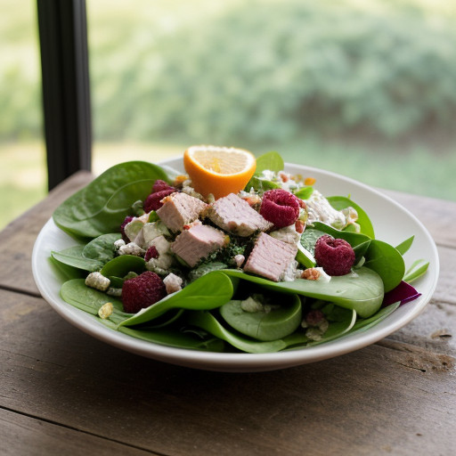 Spinach and Smoked Turkey Salad - Gh_9407 recipe image