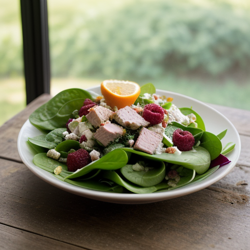 Spinach and Smoked Turkey Salad - Gh_9407 recipe image