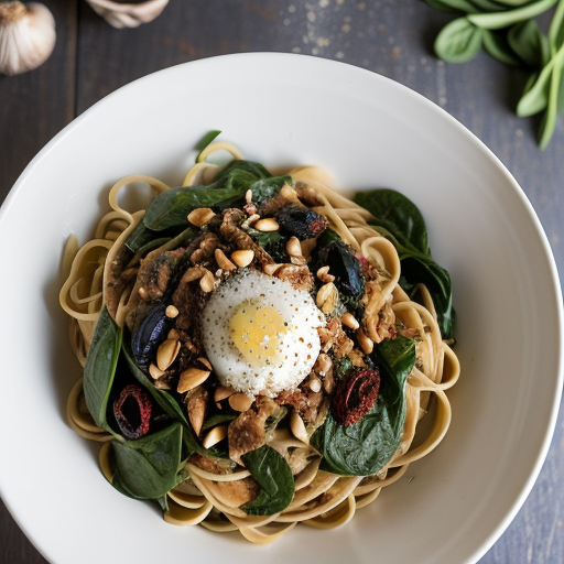 Spinach and Sun-Dried Tomato Pasta Sauce recipe image