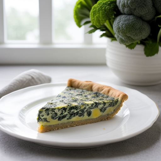 Spinach or Broccoli Quiche recipe image
