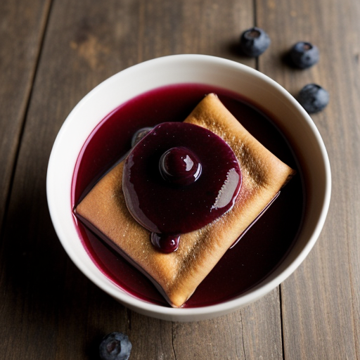 Spirited Blueberry Sauce for Blintzes recipe image