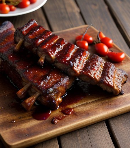 Spit Roasted Chili Barbeque Ribs recipe image