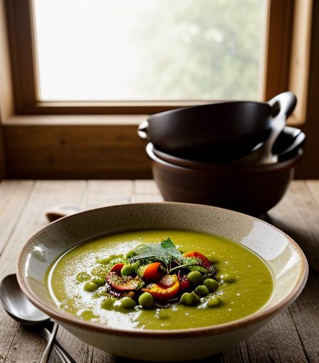 Split Pea Soup With Chunky Vegetables recipe image
