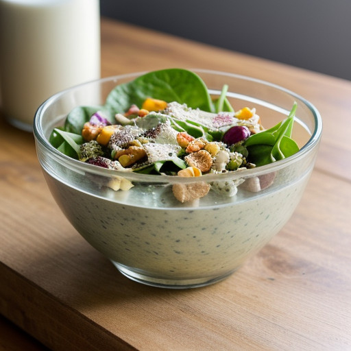 Splnach Salad WLTH Creamy Parmesan Dressing recipe image