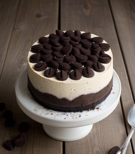 Spotted Chocolate Cheesecake W/Lychee Love Liquid recipe image