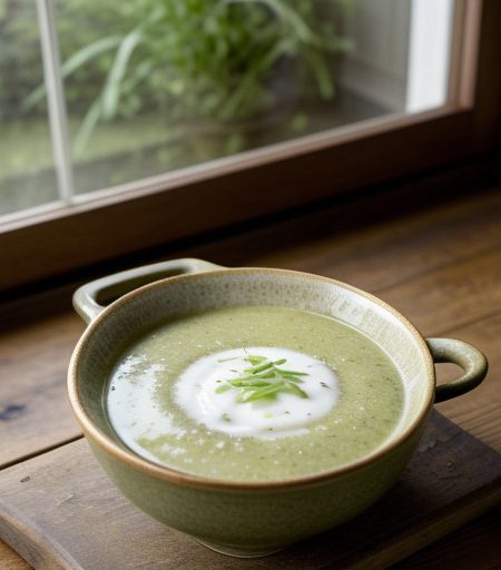 Spring Green Onion Soup recipe image
