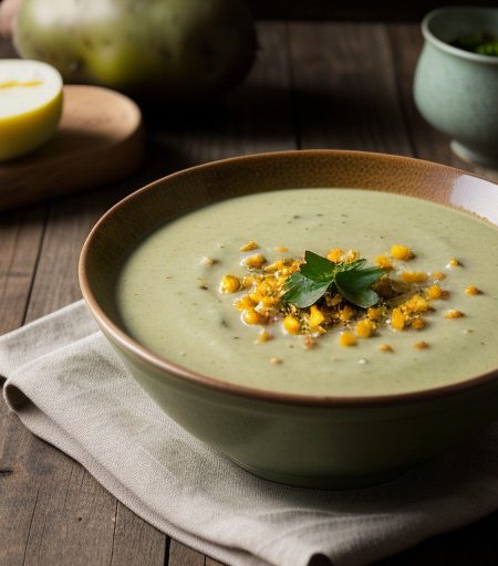 Spring Green Potato Soup recipe image