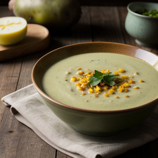 Spring Green Potato Soup recipe image
