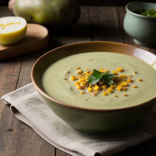 Spring Green Potato Soup recipe image