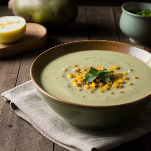 Spring Green Potato Soup recipe image