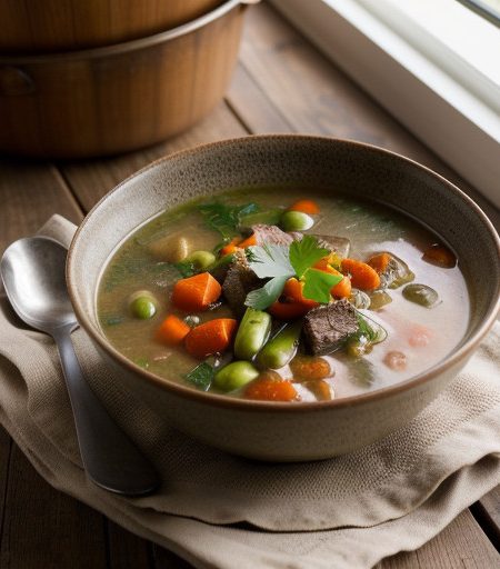 Spring Lamb & Vegetable Soup recipe image