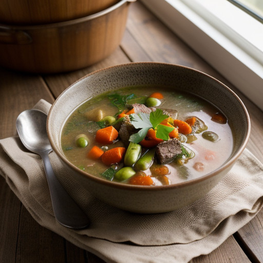Spring Lamb & Vegetable Soup recipe image