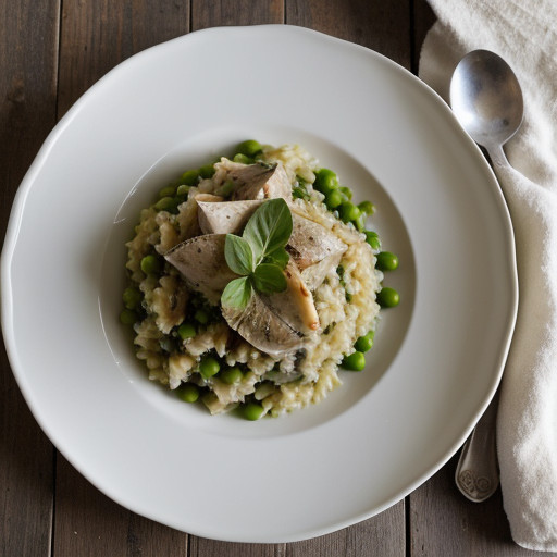 Spring Risotto With Artichokes and Peas recipe image