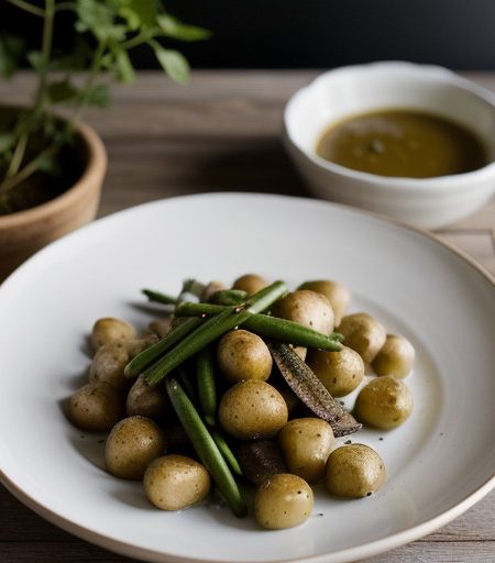 Springtime Potatoes~ Sugar Snaps~ Herb Butter recipe image