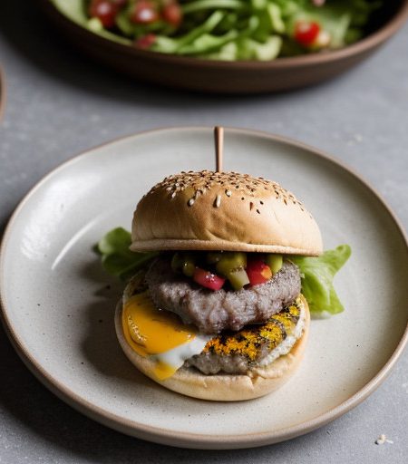 Spunky Beef Burgers recipe image