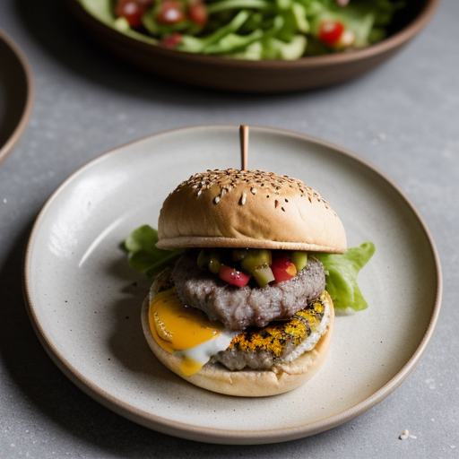 Spunky Beef Burgers recipe image