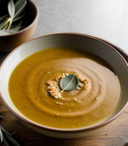 Squash Soup With Sage recipe image