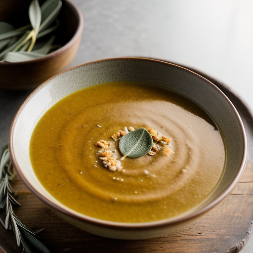 Squash Soup With Sage recipe image