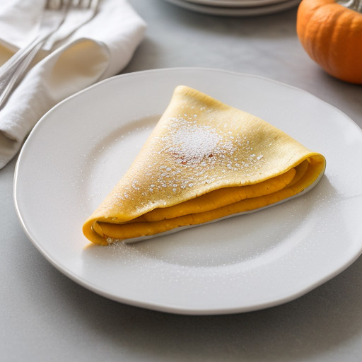 Squash-Stuffed Crepes With Orange Glaze recipe image