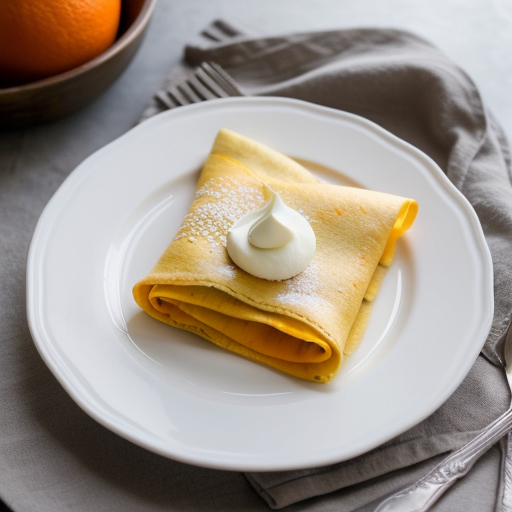 Squash-Stuffed Crepes With Orange recipe image