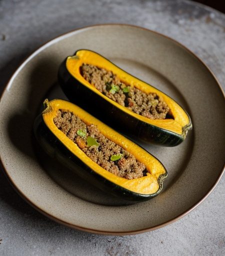 Squash Stuffed With Beef recipe image
