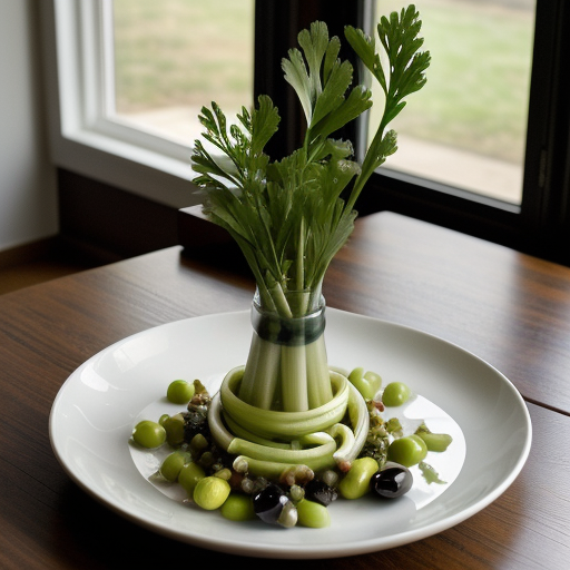 Squid With Celery and Olives recipe image