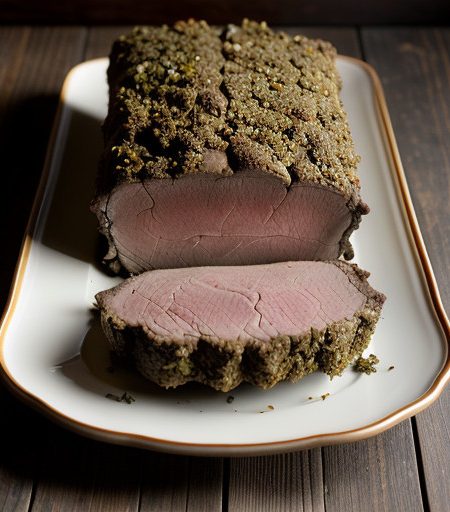 Standing Rib Roast With Herbed Crust recipe image