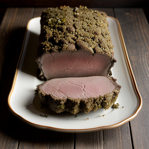 Standing Rib Roast With Herbed Crust recipe image