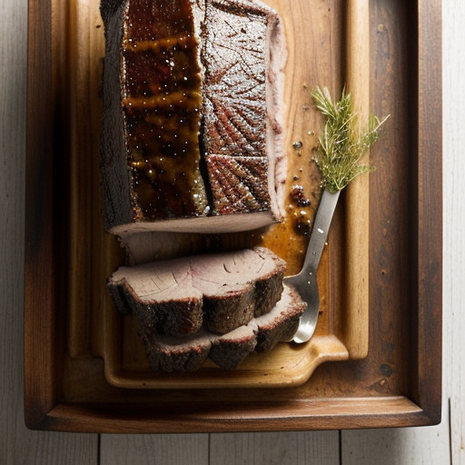 Standing Rib Roast With Madeira and Stilton Sauce recipe image