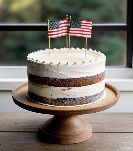 Stars & Stripes Celebration Cake recipe image