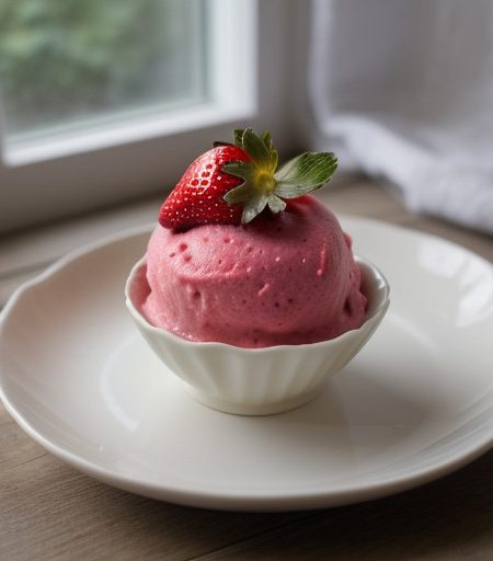 Starwberry Sorbet recipe image