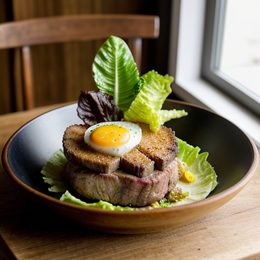Steak & Caesar Salad recipe image
