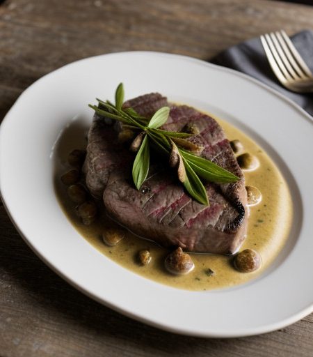 Steak Diane Dijon recipe image