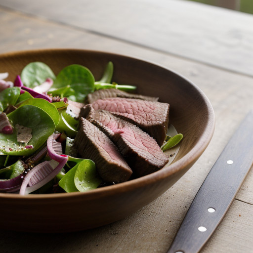 Steak & Onion Salad recipe image