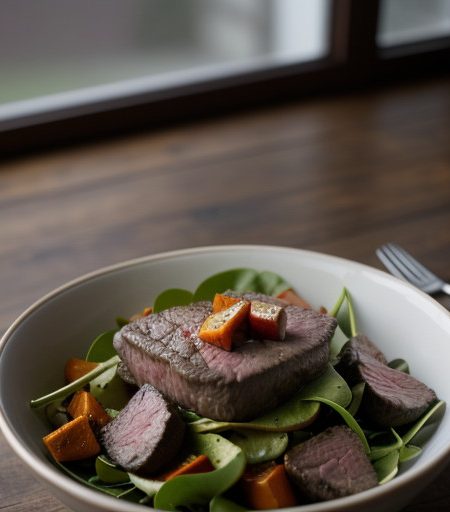 Steak & Roasted Vegetable Salad recipe image