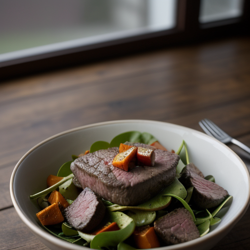 Steak & Roasted Vegetable Salad recipe image