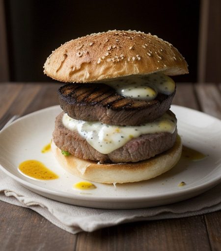 Steak Sandwichs With Tartar Sauce recipe image
