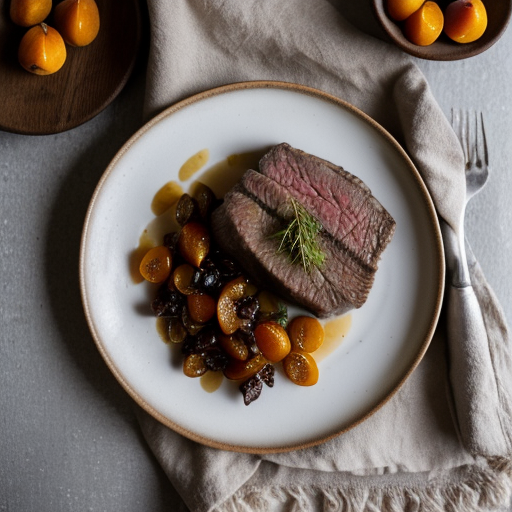 Steak With Apricots recipe image