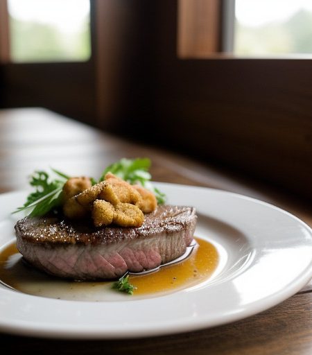 Steak With Crab recipe image