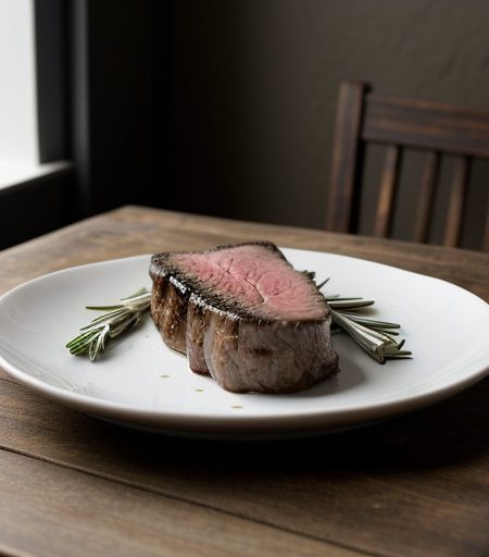 Steak With Rosemary Oil recipe image