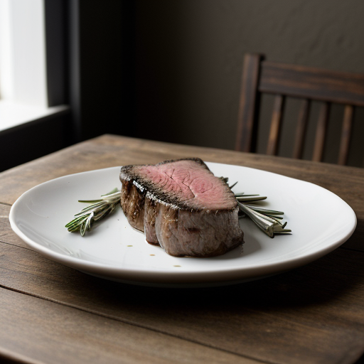 Steak With Rosemary Oil recipe image