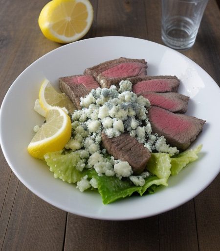 Steak and Caesar Salad recipe image