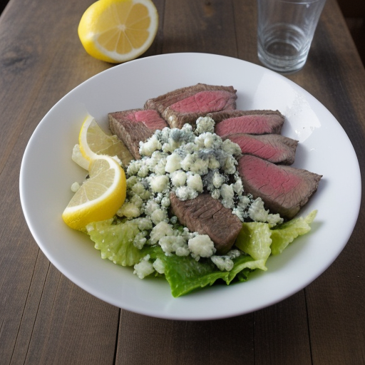 Steak and Caesar Salad recipe image