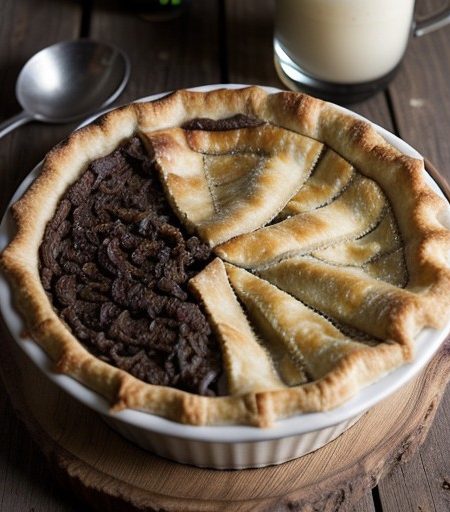 Steak and Guinness Pie (Irish recipe image