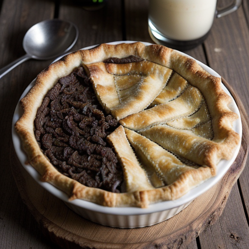 Steak and Guinness Pie (Irish recipe image