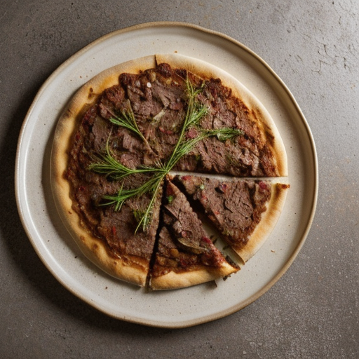 Steak and Onion Pizza recipe image