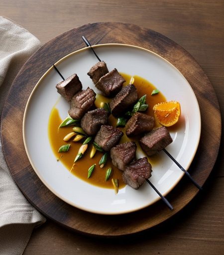 Steak-and-Shrimp Kabobs recipe image